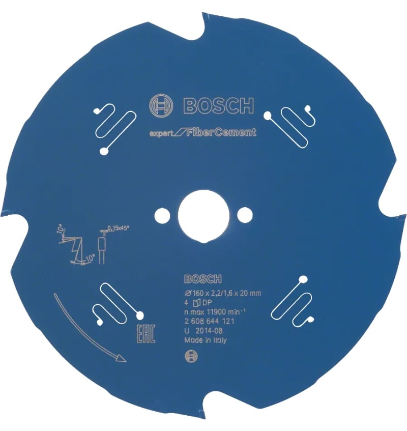 LAME SCI CIRCULAIRE Fibrociment 160x20x2,2-4D BOSC 2.608.644.121 img