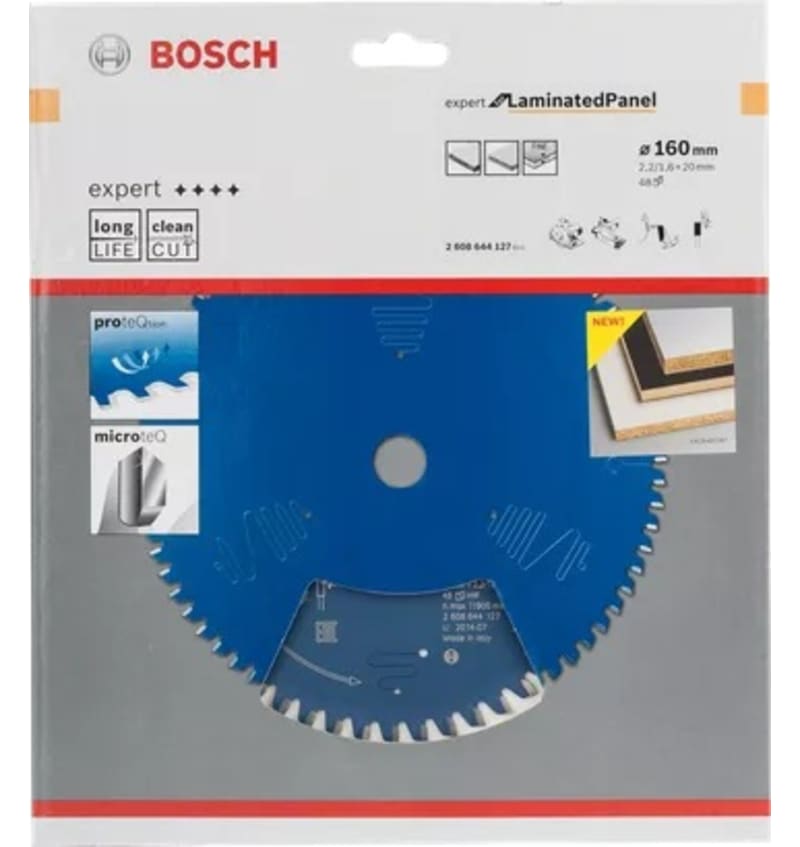 LAME SCIE CIRCULAIRE Laminated 160x20x2,2-4D BOSCH 2.608.644.127 img