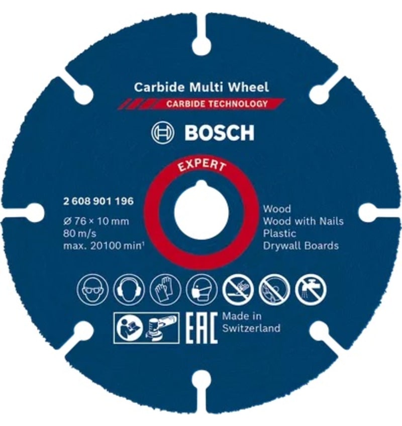 DISQUE CARBURE Multi-mat. EXPERT 76mm BOSCH 2.608.901.196 img
