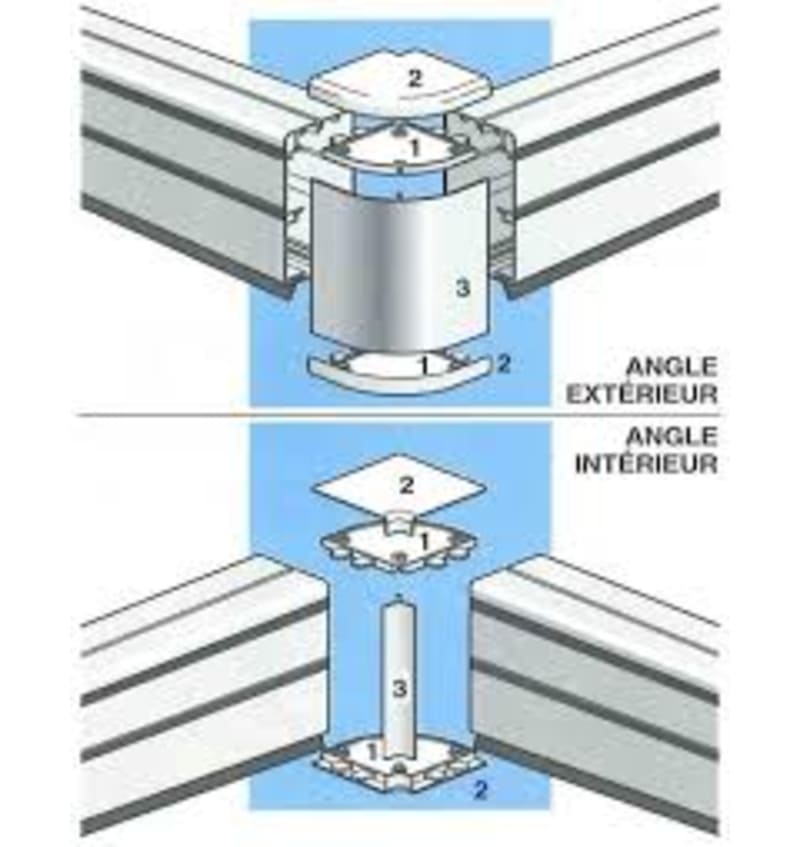 KIT ANGLE INTERIEUR AI MC160/55A ABS/nat ALU-6165115 img