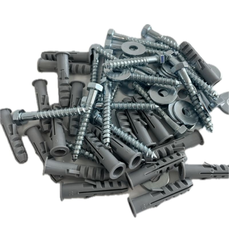 Kit Tirefond 10x70 + Cheville ø 12 + Rondelle 519512 img