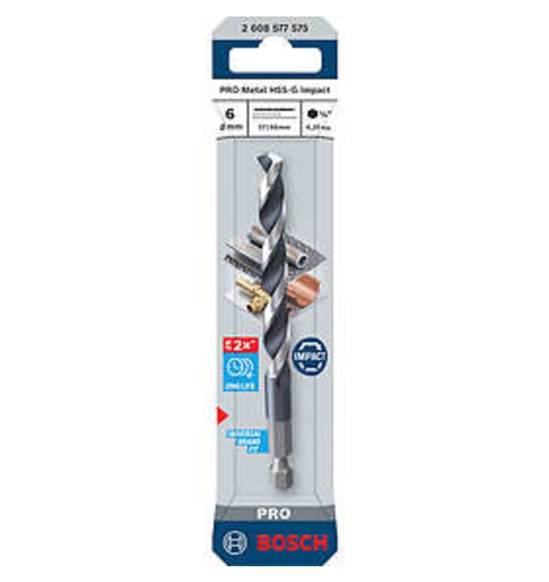 FORET Métal PRO HSS-G HEX 6mm BOSCH 2.608.577.575 img