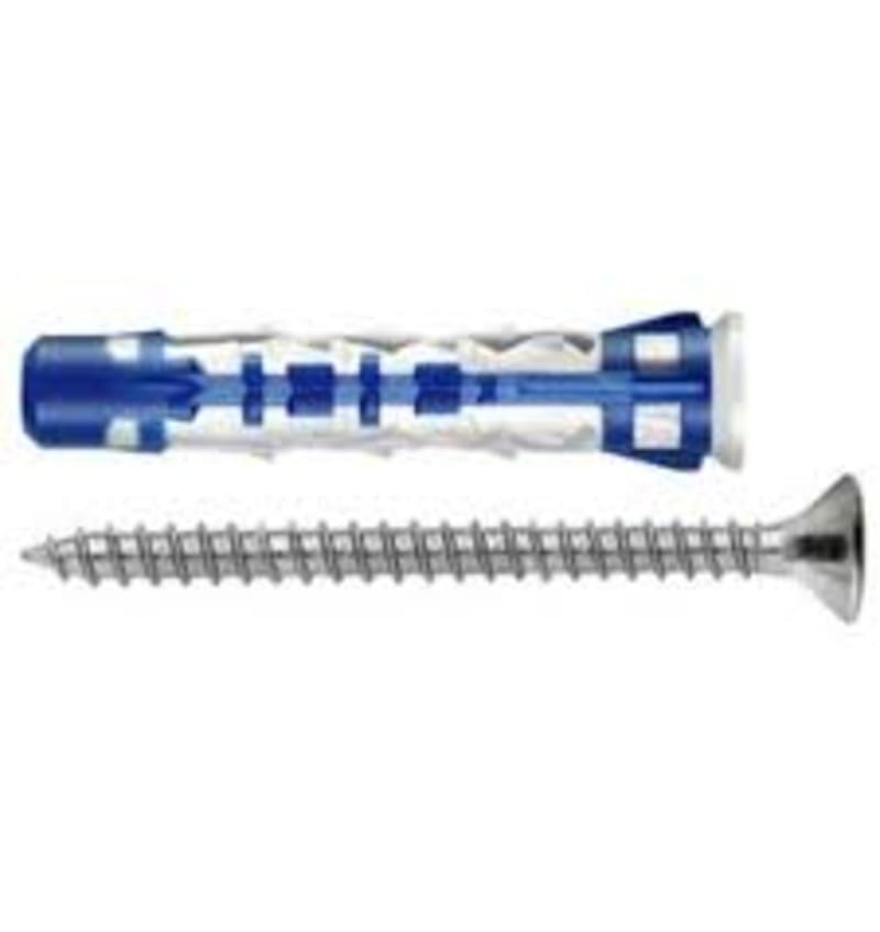 BOX 150 CHEVILLES BLUEFIX VA 8x50mm + VIS PZ ELE-565548 img