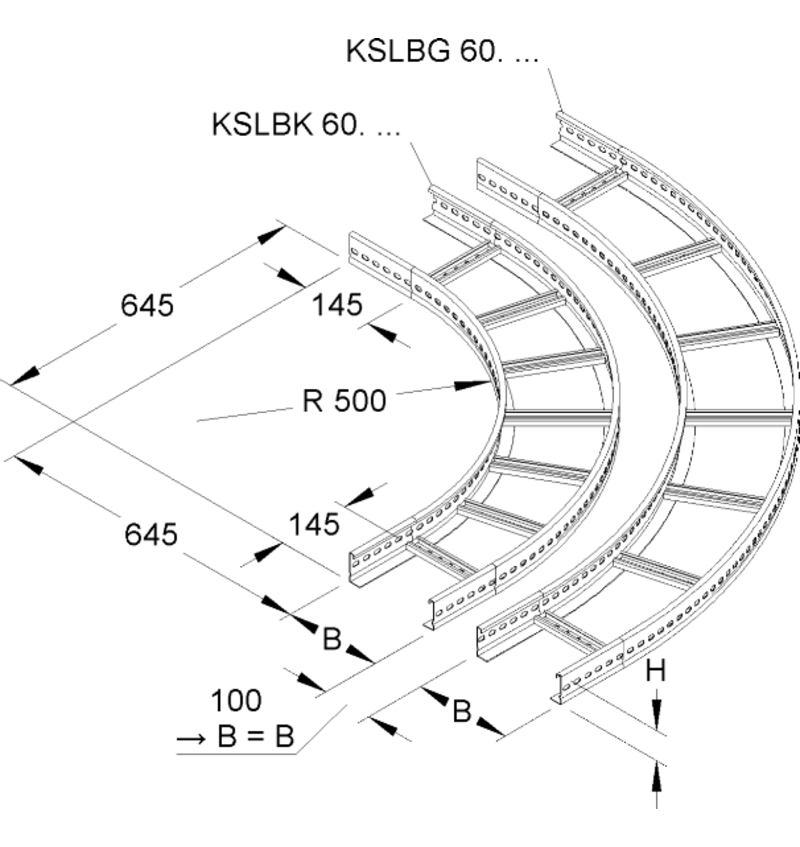COURBE 90° Grand rayon KSLBG 60.503 S img
