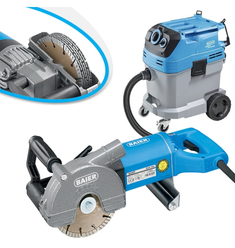 PROMO BAIER "Rainureuse BDN466/6+Aspirateur BSS6 DIA-BA9020 img