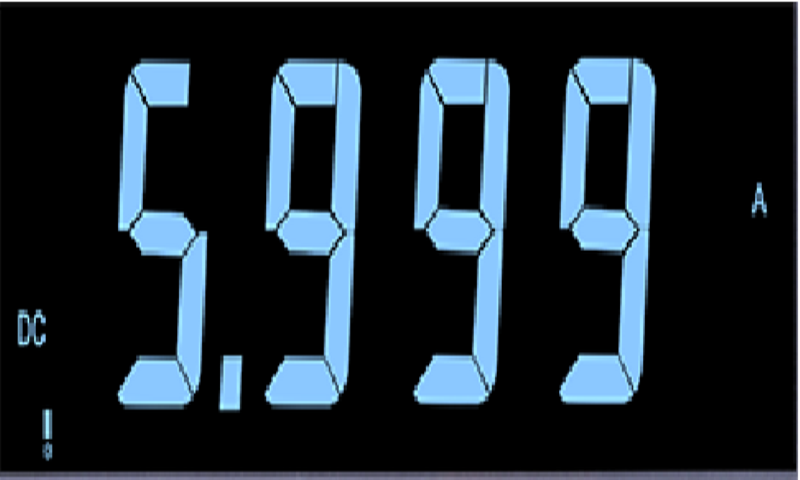 5,999-count 3⅚-digit display resolution