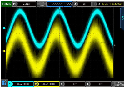 UTG2082X high SNR output with DC offset