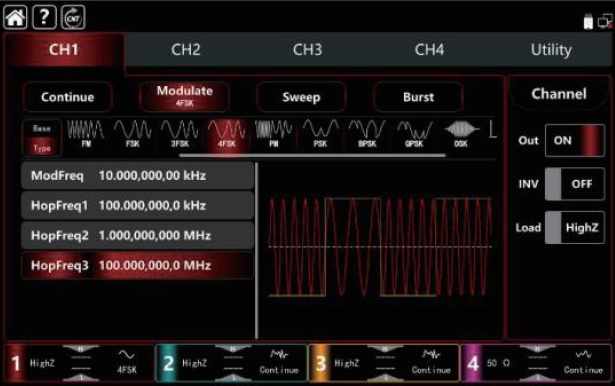 UTG9504T 15 modulation types in one instrument