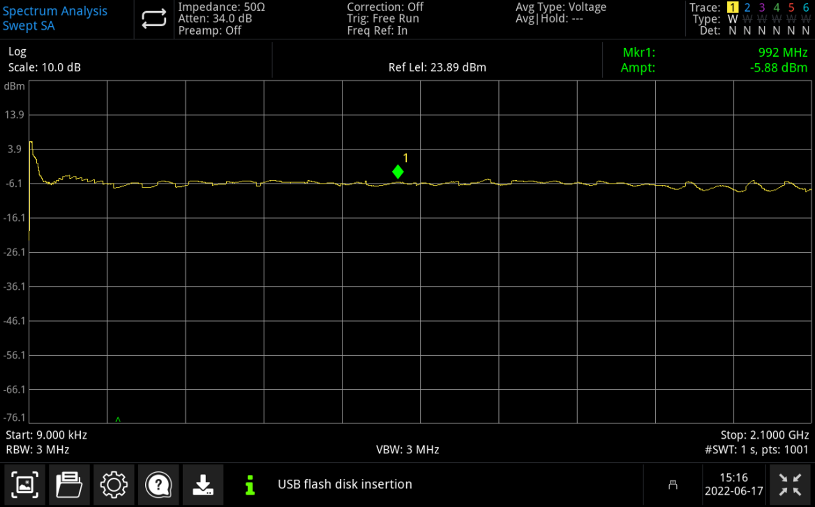 UNI-T UTS3000T+ Performance-Series Built-in tracking generator output