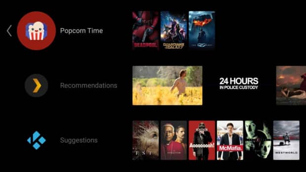 Popcorn Time Android TV Launcher