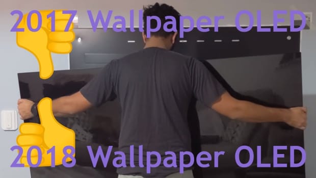 Upgrading the LG Wallpaper TV: from W7 2017 OLED to W8 2018 OLED