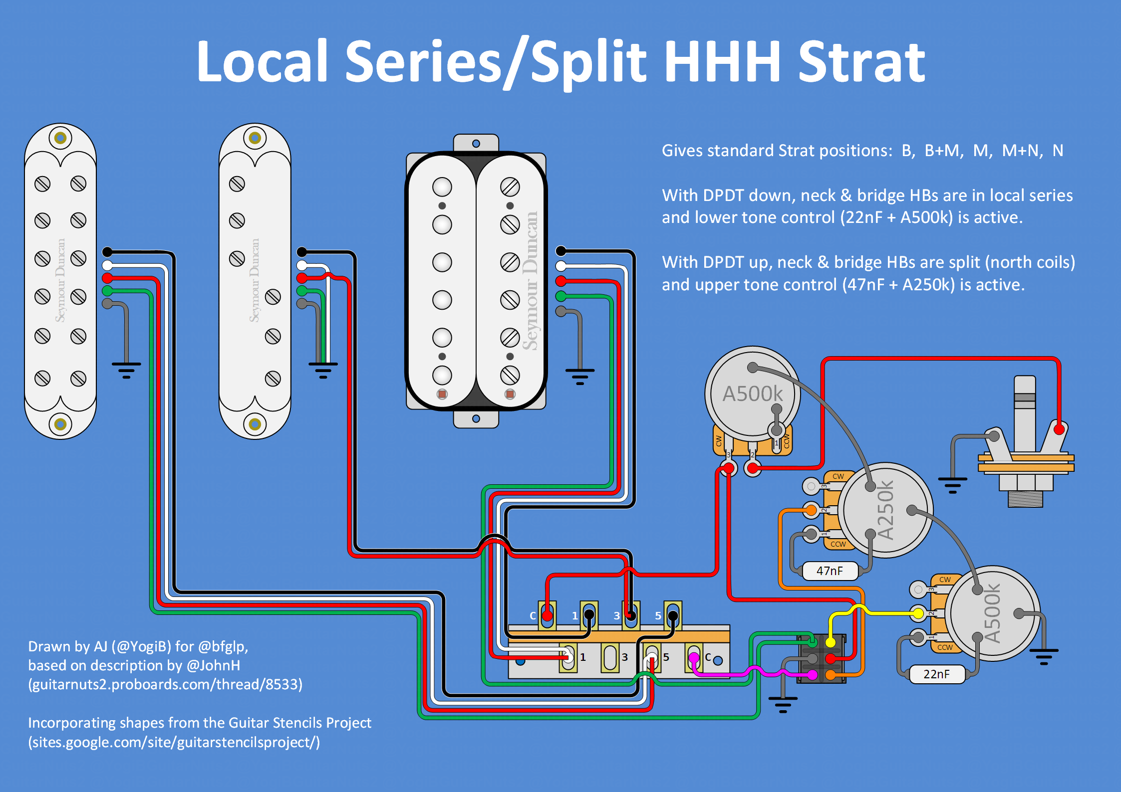 In Search Of Schematic For Hhh Superswitch Guitarnutz 2