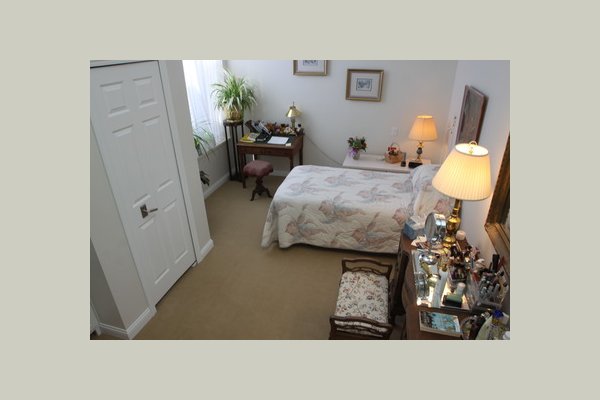 Interior view of apartment bedroom