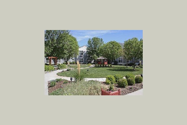 We have a beautiful courtyard and a couple gardens for viewing from your window or to take a walk in at Willow Park. 