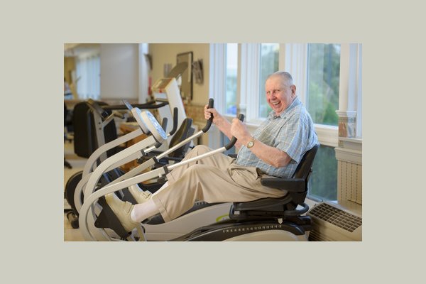 Crosby Commons at Wesley Village wellness center guy 2