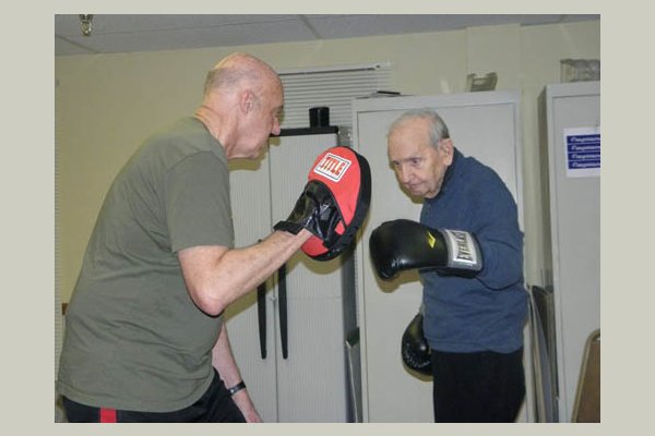 Among the many activities, Rock Steady Boxing for Balance
