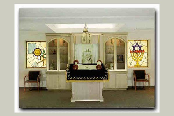 Beautiful stained-glass windows line our Shule room where our services take place.  