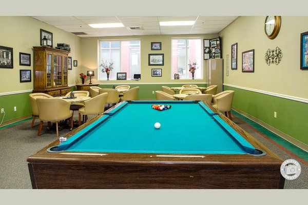 Billiards, Poker, Pinochle, Cribbage, Bridge, Puzzles, Darts, Putting greens and so much more!!  With over 150 activities a month if you can find time in your schedule to play around in the game room because there's always something fun going on. 