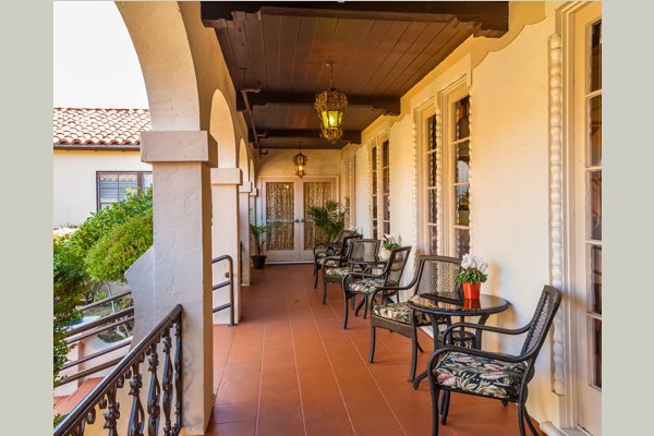 The Front porch...a nice place to sit with a glass of iced tea and watch visitors arriving 