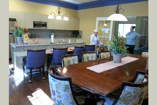 One of our most used common areas for residents.  Men's Donut Club every Wednesday morning.  Games.  Cooking demos. Private parties, and more.