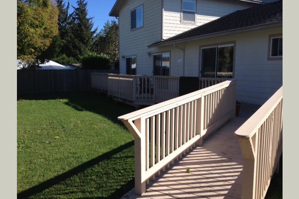 Private outdoor space and access from most rooms. 