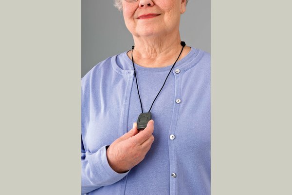 Comfort Keepers provides alternate Personal Emergency Response System Help Switch Button.. Just only more than dollar a day, you can have a peace of mind for your mom & dad.

This safety choice product is a great solution for fall risk individual especially who lives alone at home.

This pendant or wrist strap can be worn at home. Connected to the main console base (wireless) to get the signal & communicate with the 24/7 responder if pressed.
