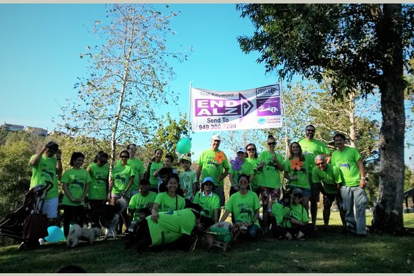 Comfort Keepers ALZ Walk Team participated at the recent "Walk To End Alzheimer's" at Laguna Niguel Regional Park - Oct 24, 2015 (Sat).