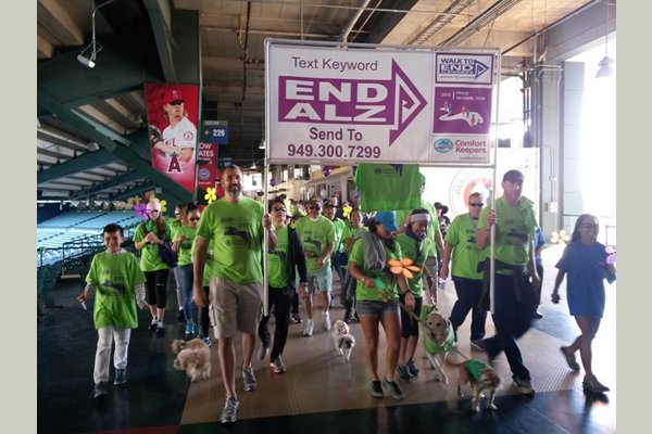 Comfort Keepers in "WALK ACTION" inside the Angel Stadium - Anaheim, Nov 14, 2015