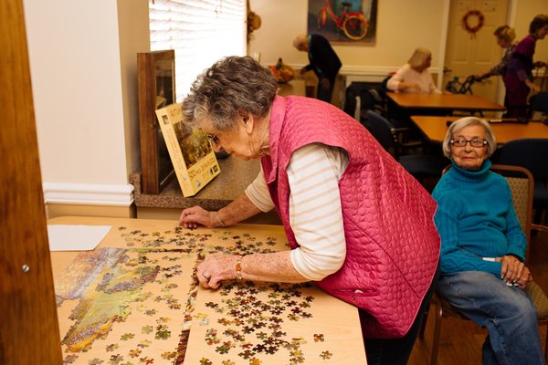 Our activities program includes many great programs that will stimulate your minds such as brain games, puzzles, origami classes, and so much more. 