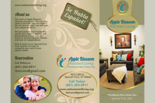 Apple Blossom Assisted Living Utah Outside of Brochure