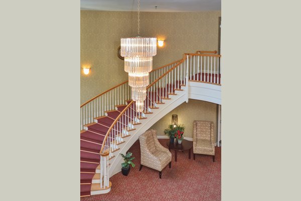 Main entrance and lobby of Wesley Enhanced Living Burholme. Come visit us!