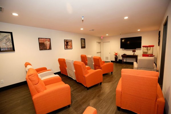 Comfortable seating in our Movie Theater