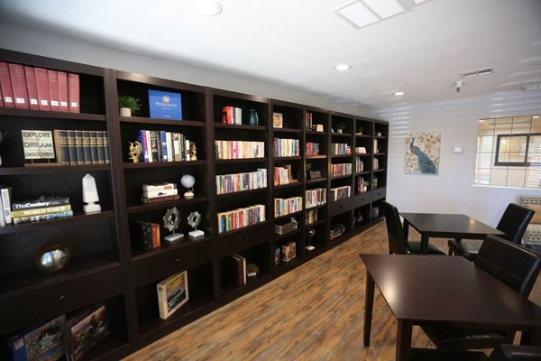 Beautifully appointed Library in the Clubhouse