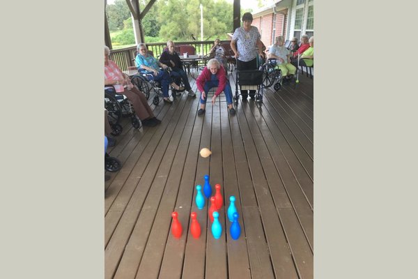 Fun alternative exercise
(Coconut bowling)