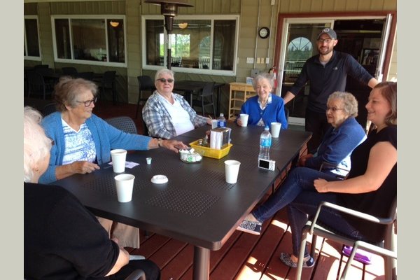 Lunch at the club house