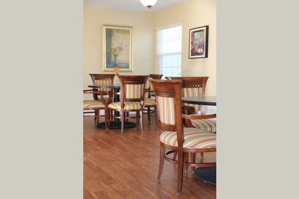 The Bistro offers residents an option for their dining venue. It's also a great place for families to dine with their loved ones or host birthday parties!