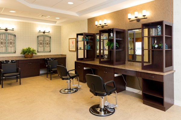 Country Meadows residents can enjoy salon and spa services right on campus.