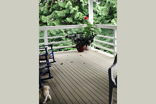 Second covered deck. 