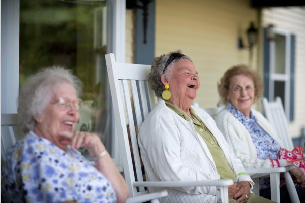 The front porch - The Elms Retirement Residence - Westerly RI