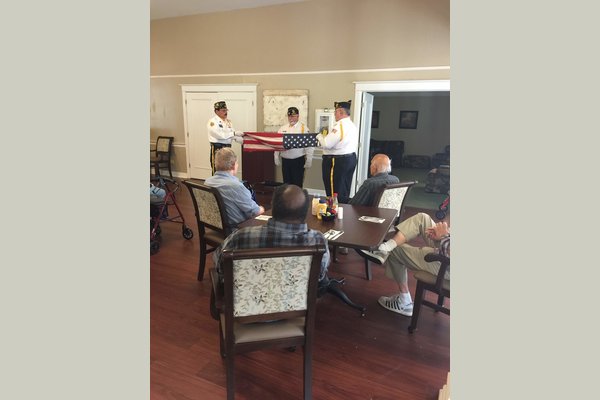 American Legion presenting to our Veterans.