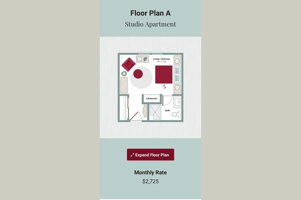 Assisted Living Floor Plan A