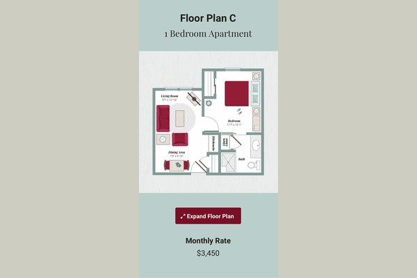 Assisted Living Floor Plan C