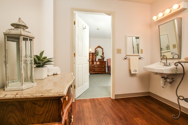 One of our spacious suites with bathroom 