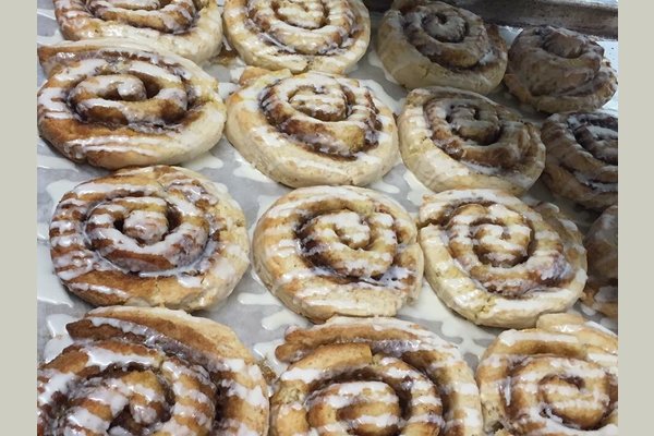 Fresh Baked cinnamon rolls for breakfast!