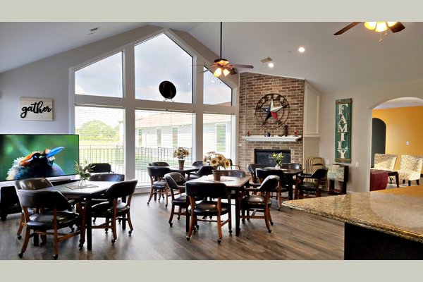 Gather here and enjoy your meals freshly prepared daily by our in-house chef.