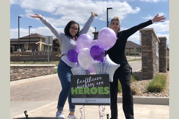 During the COVID-19 crisis, we were surprised with a Heros sign from a hospice partner. THANK YOU!