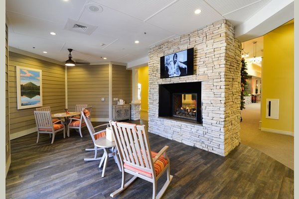 Sitting Area with Fireplace