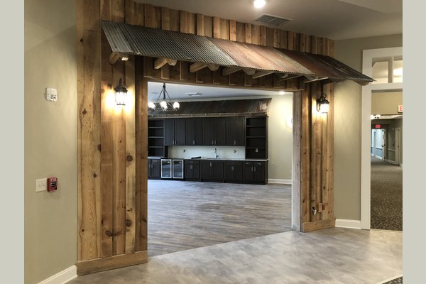 The Country Store is a fun gathering space for residents and guests to  have a cup of coffee, cold beverage, and a snack as they visit or read the morning paper.