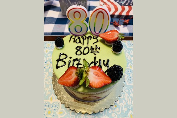 Last July was one of our residents' 80th birthday! Due to COVID19, the resident's family gathered at the backyard porch to celebrate their loved one. It was such a heartwarming moment! Happy Birthday N.V.!