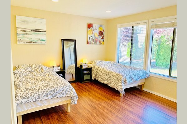 We have a cozy and spacious double occupancy bedroom.  